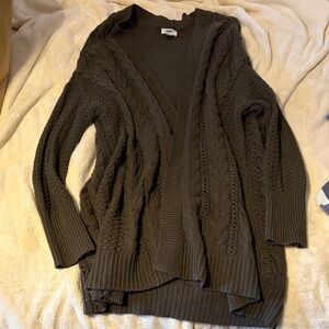 Old Navy Dark Brown Cable Knit Cardigan